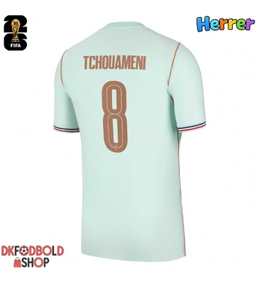 Frankrig Aurelien Tchouameni #8 Udebanetrøje VM 2026 Kort ærmer